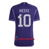 Virallinen Fanipaita Messi 10 Argentiina Vieraspelipaita MM-Kisat 2022 - Miesten